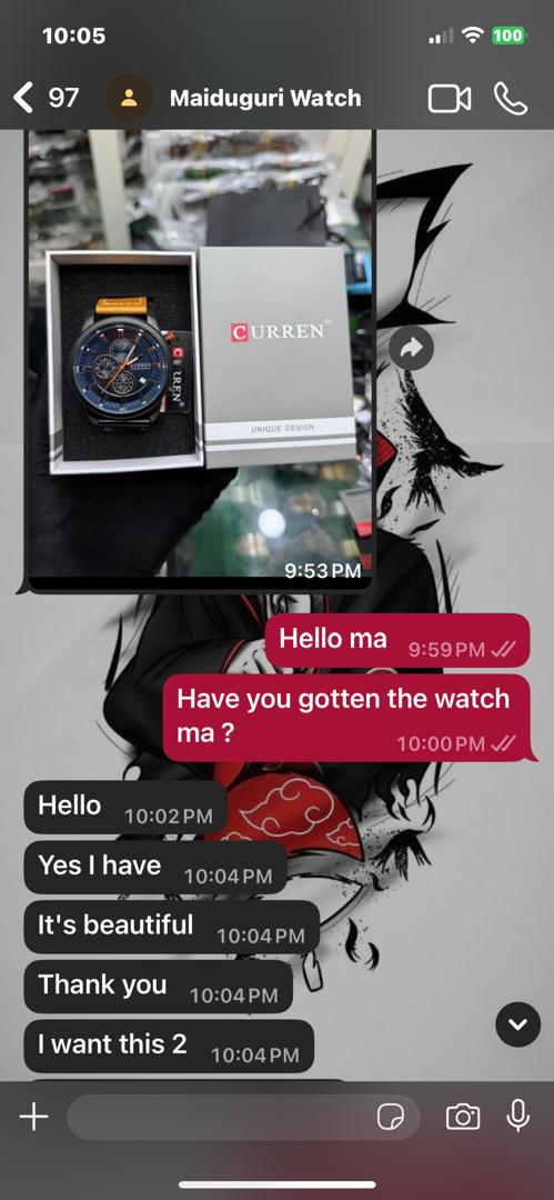 Customer Chat Proof - Maiduguri Watch Unboxing